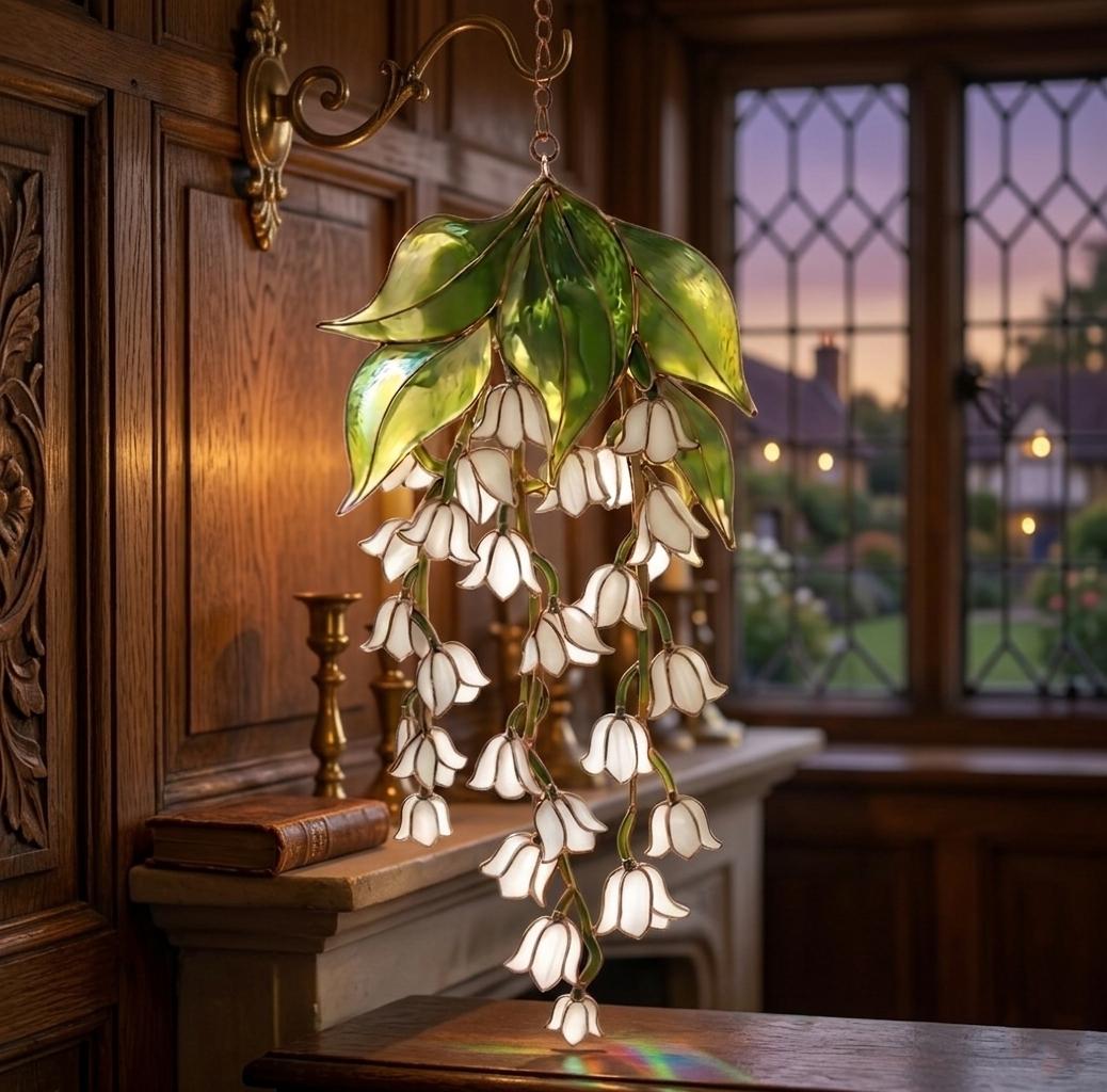 Acrylic Lily Of The Valley Stained Glass Suncatcher, Lily Of The Valley Suncatcher